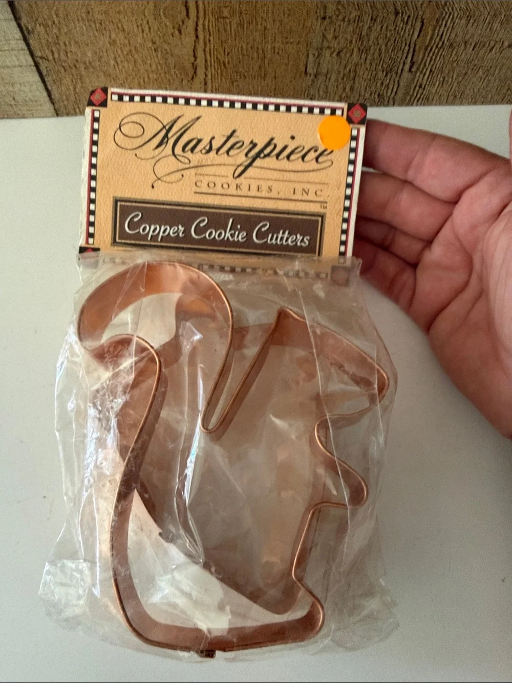 100% Copper Cookie Cutters - Squirrel and Acorn - New in Package